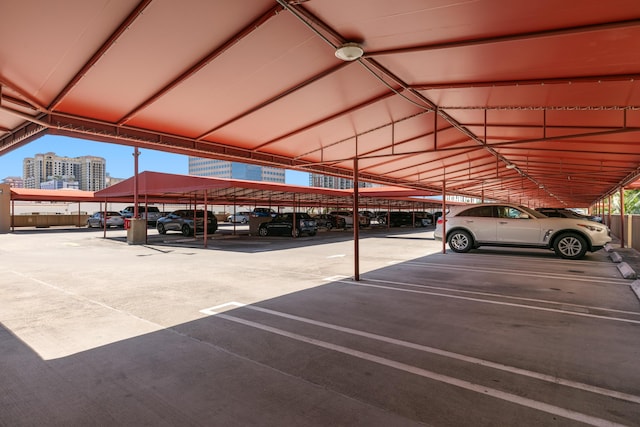 630 S Sapodilla Ave Unit 316, West Palm Beach, FL 33401 - covered parking lot featuring a view of city