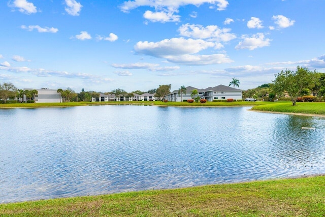 property view of water featuring a residential view