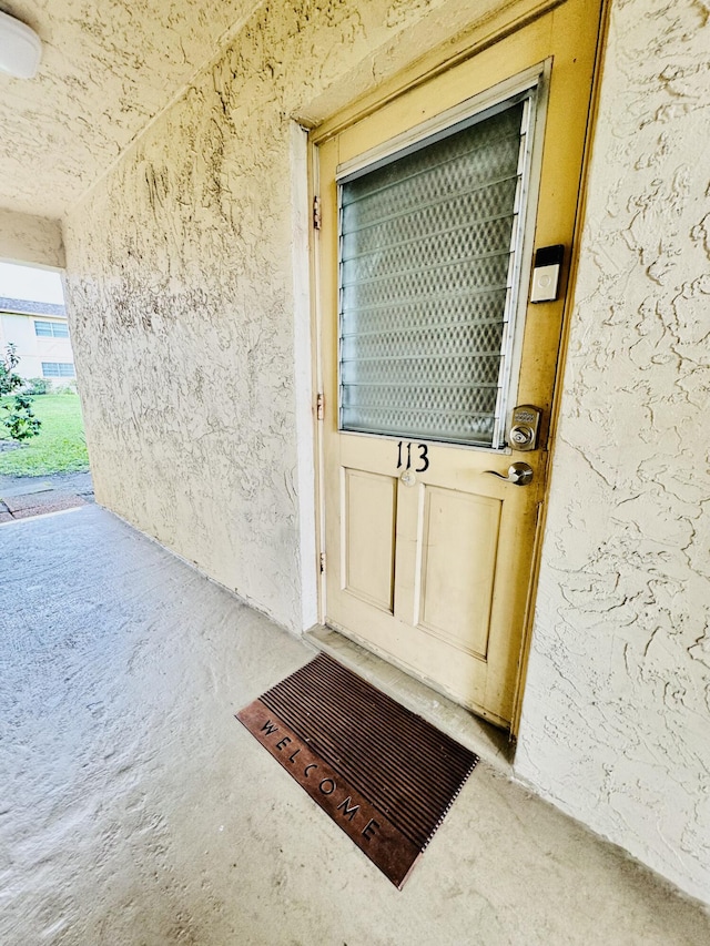 view of entrance to property