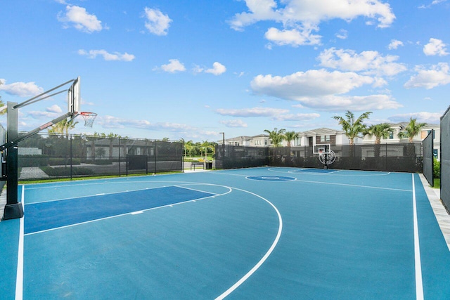 view of basketball court