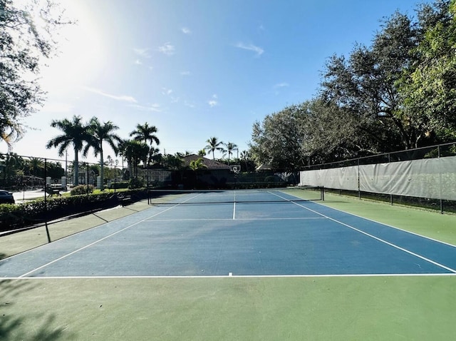 view of tennis court