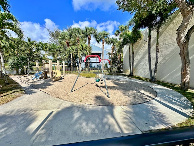 view of jungle gym