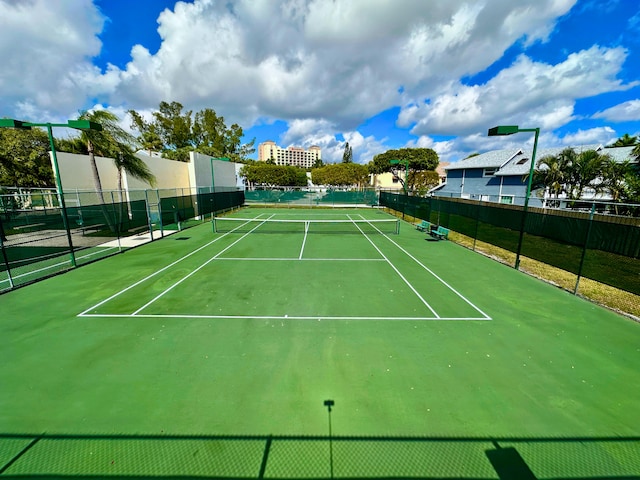 view of sport court