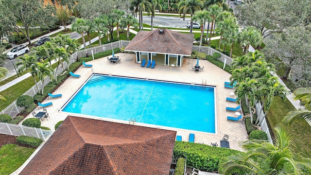 view of pool with a patio