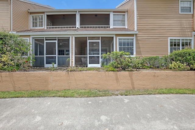 view of rear view of property