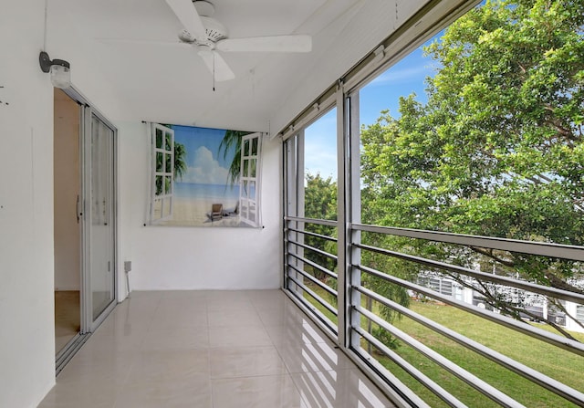 4064 Newport Q Unit 4064, Deerfield Beach, FL 33442 - balcony featuring ceiling fan