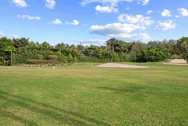 surrounding community featuring a yard