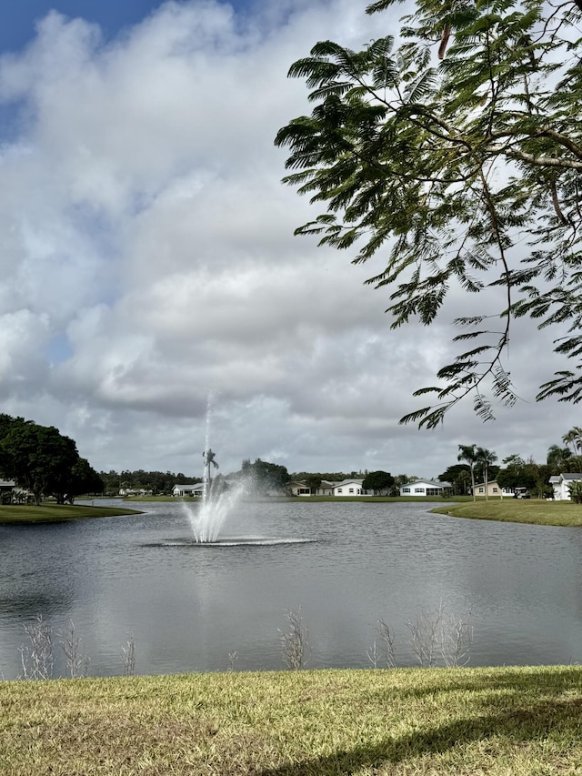 view of water feature