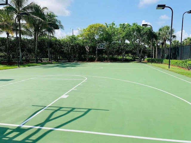 view of sport court