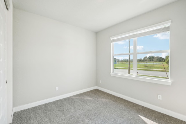 unfurnished room with carpet