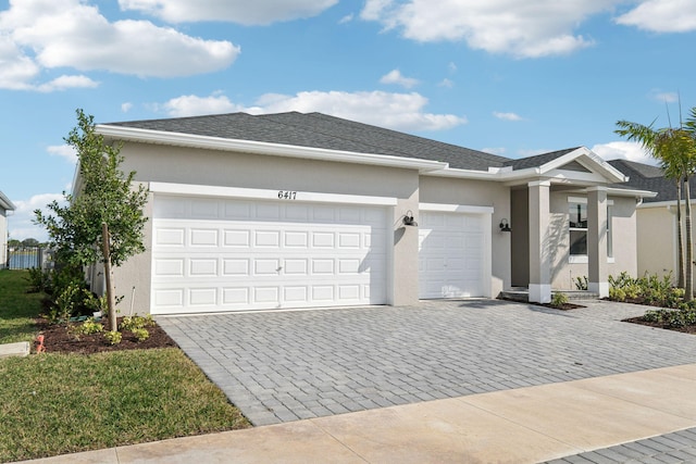 ranch-style house with a garage