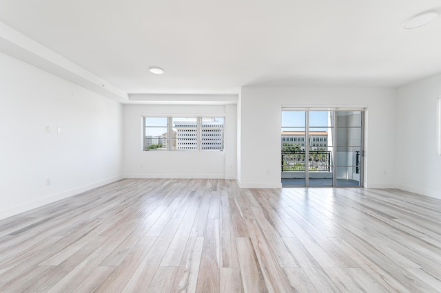 empty room featuring light hardwood / wood-style floors