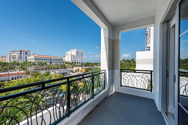 view of balcony