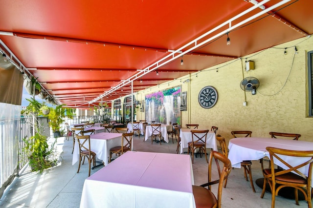 view of dining space