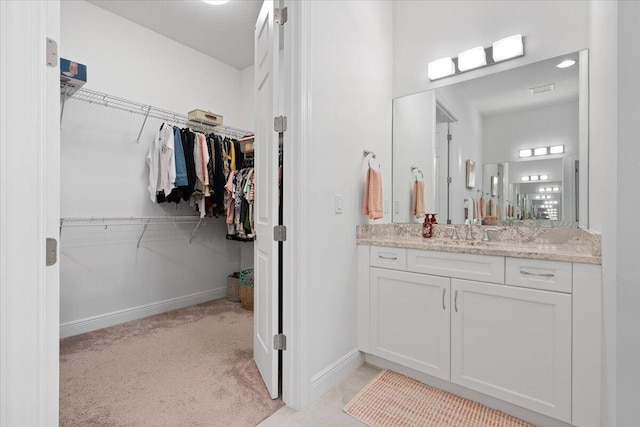 bathroom featuring vanity