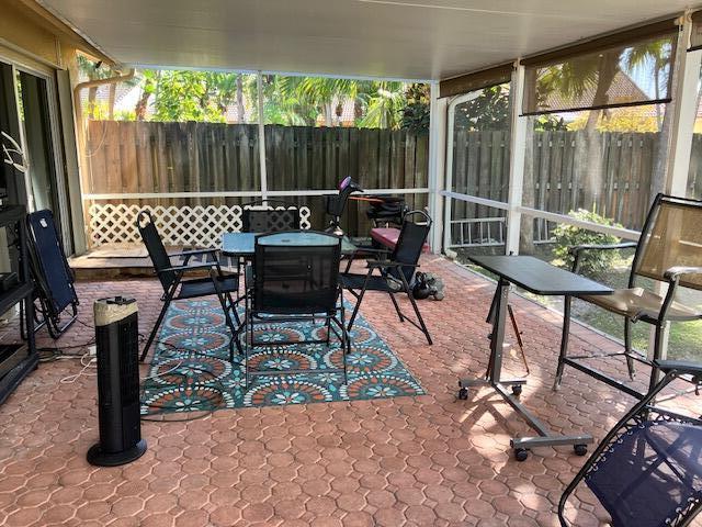 view of sunroom / solarium