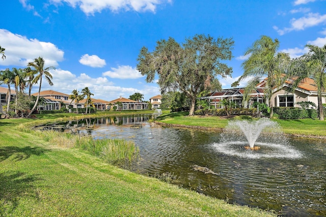 view of water feature