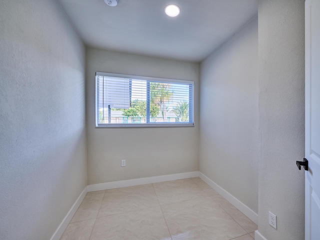 view of tiled empty room