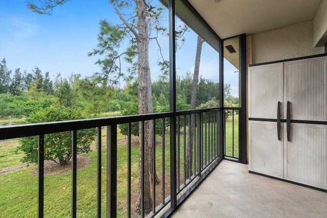 view of balcony