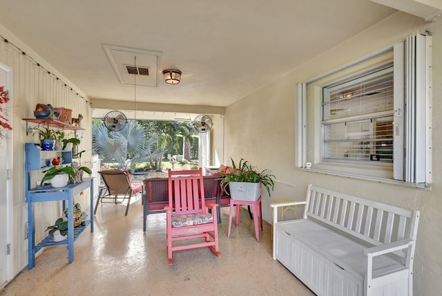 view of sunroom / solarium