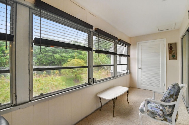 sunroom with a healthy amount of sunlight