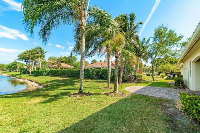 view of yard with a patio area