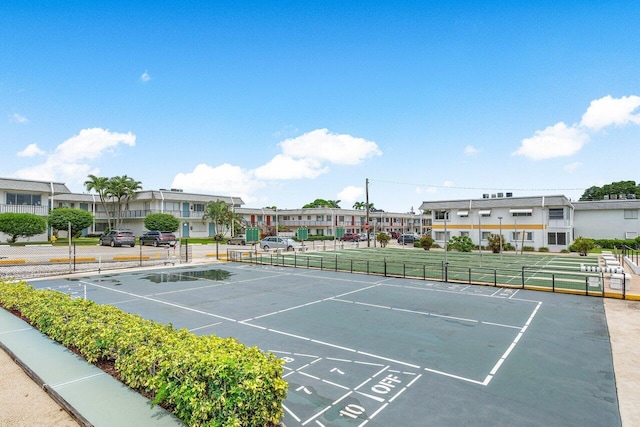 view of tennis court