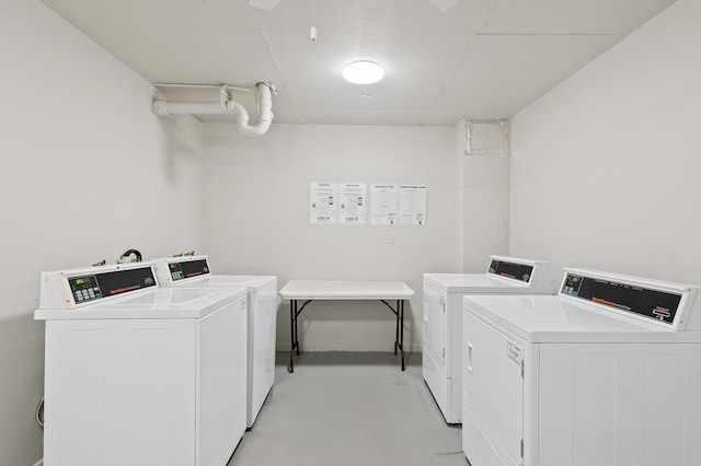 washroom featuring separate washer and dryer