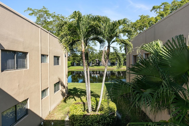 view of property featuring a water view