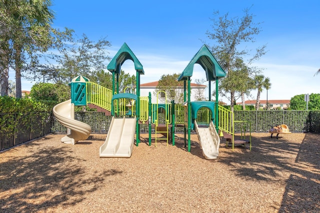 view of jungle gym