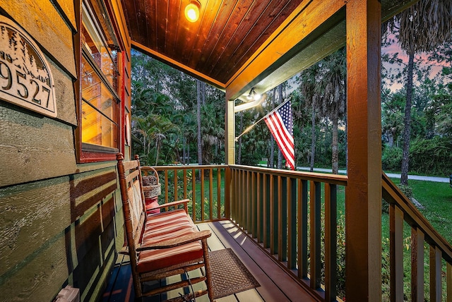 exterior space with a porch