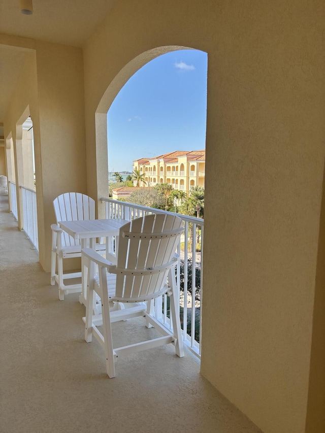 view of balcony