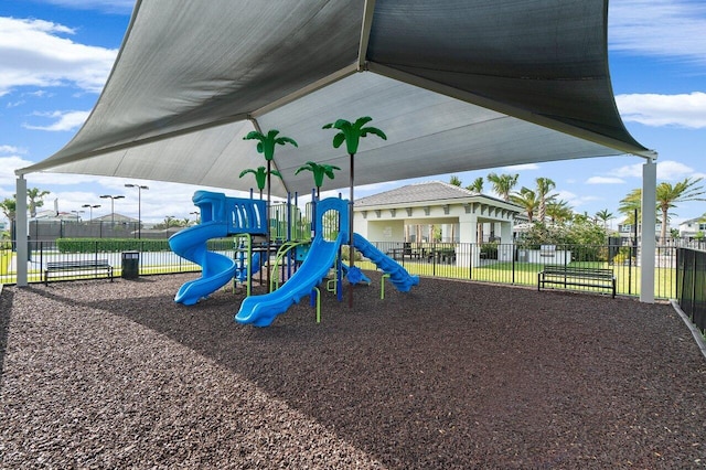 view of jungle gym