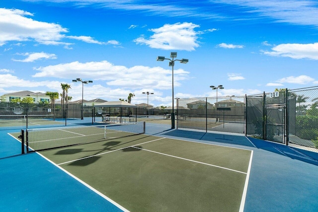 view of tennis court