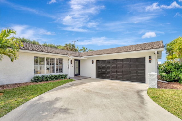 ranch-style house with a garage