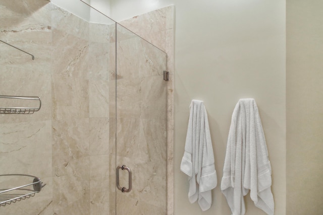 bathroom with an enclosed shower