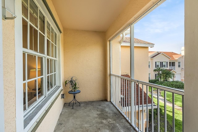 view of balcony