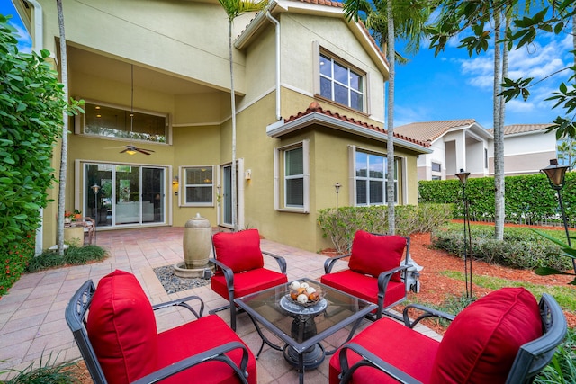 view of patio / terrace featuring an outdoor living space