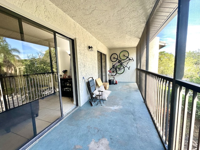 view of balcony