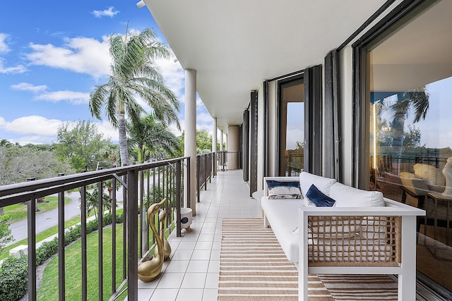 balcony with an outdoor living space