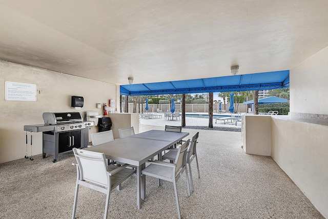 view of dining area