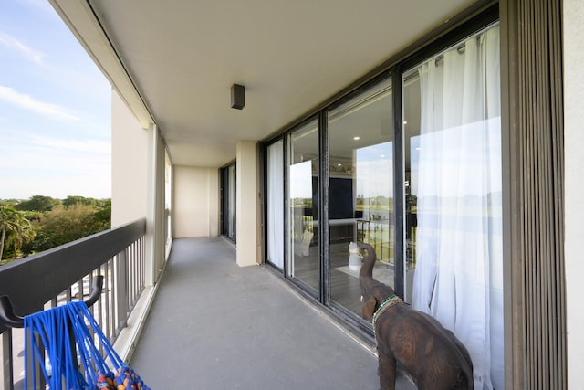 view of balcony