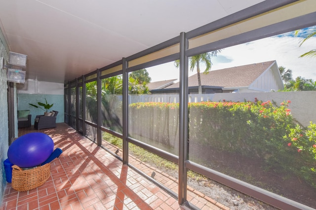 view of sunroom / solarium