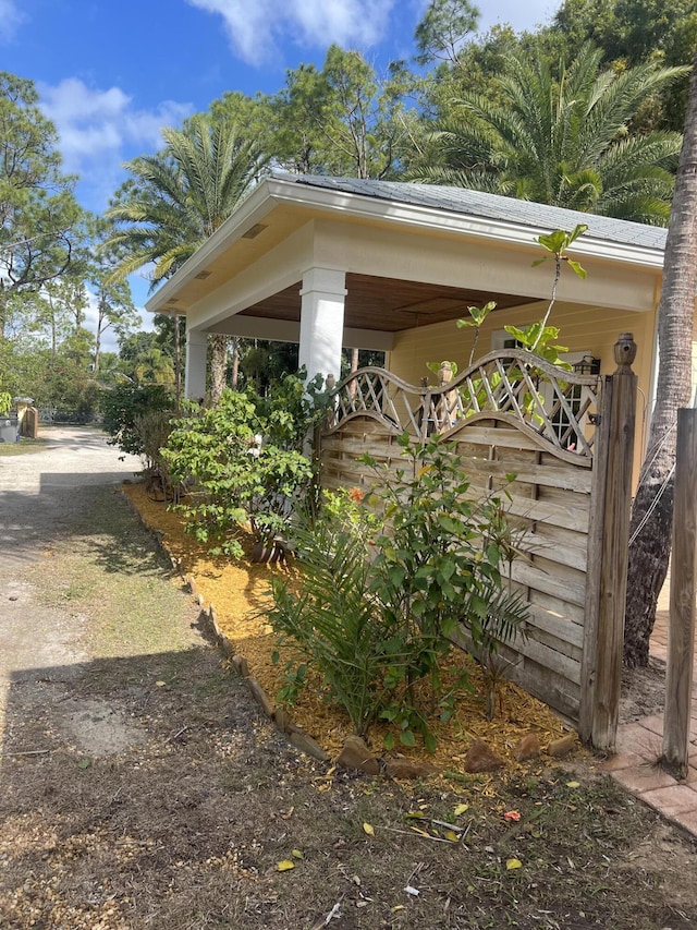 view of side of property