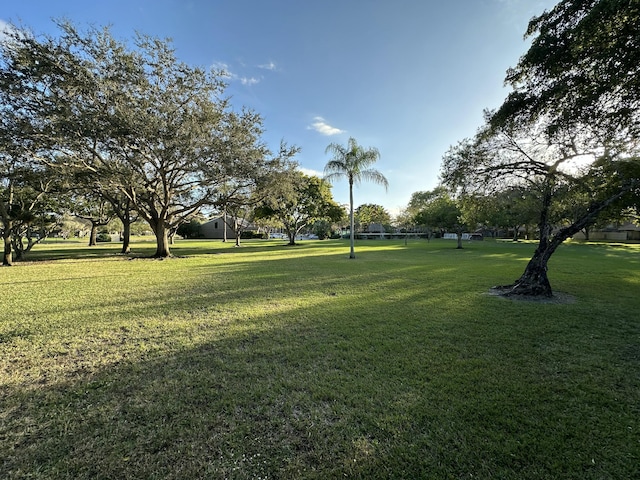 surrounding community with a lawn