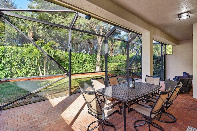 view of sunroom / solarium