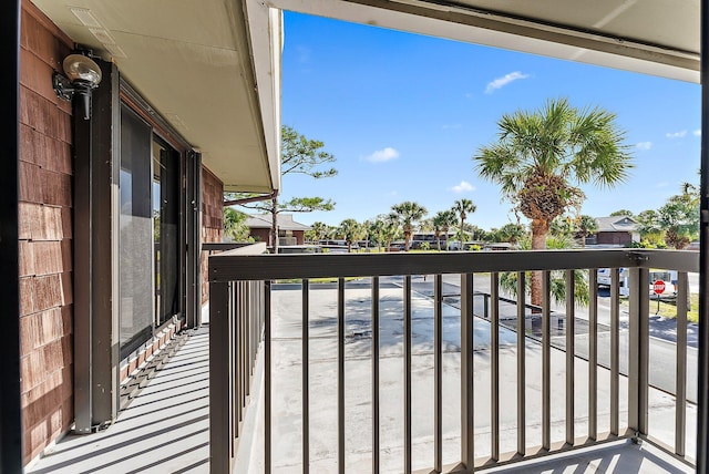 balcony featuring a residential view