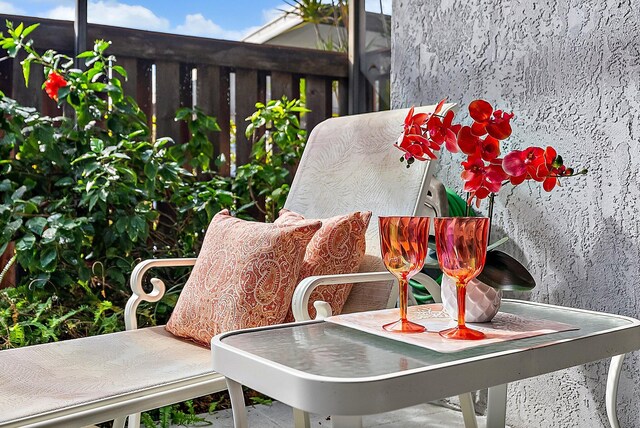 view of side of home featuring a lanai