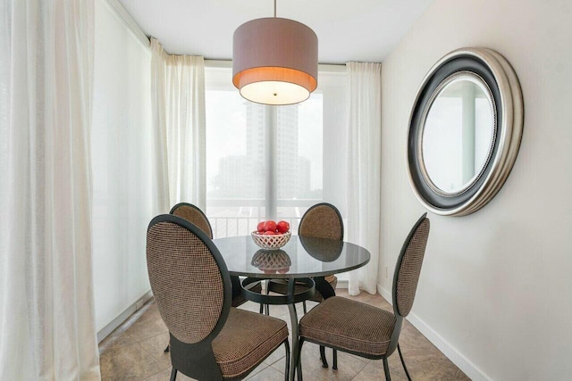 dining area with a healthy amount of sunlight