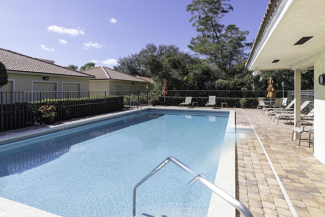 view of pool with a patio area